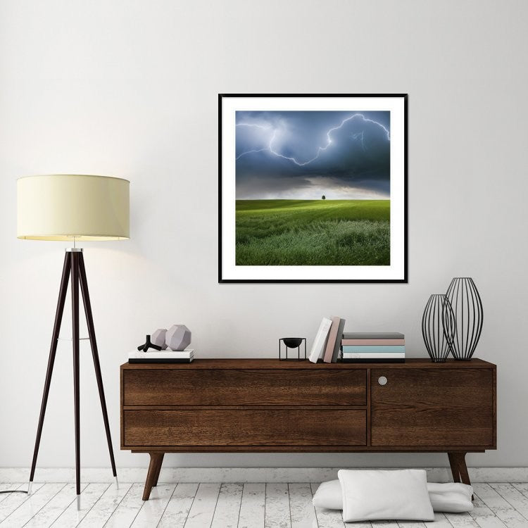 "Someplace In Summer" Framed Digital Print by Franz Schumacher, 44x44"
