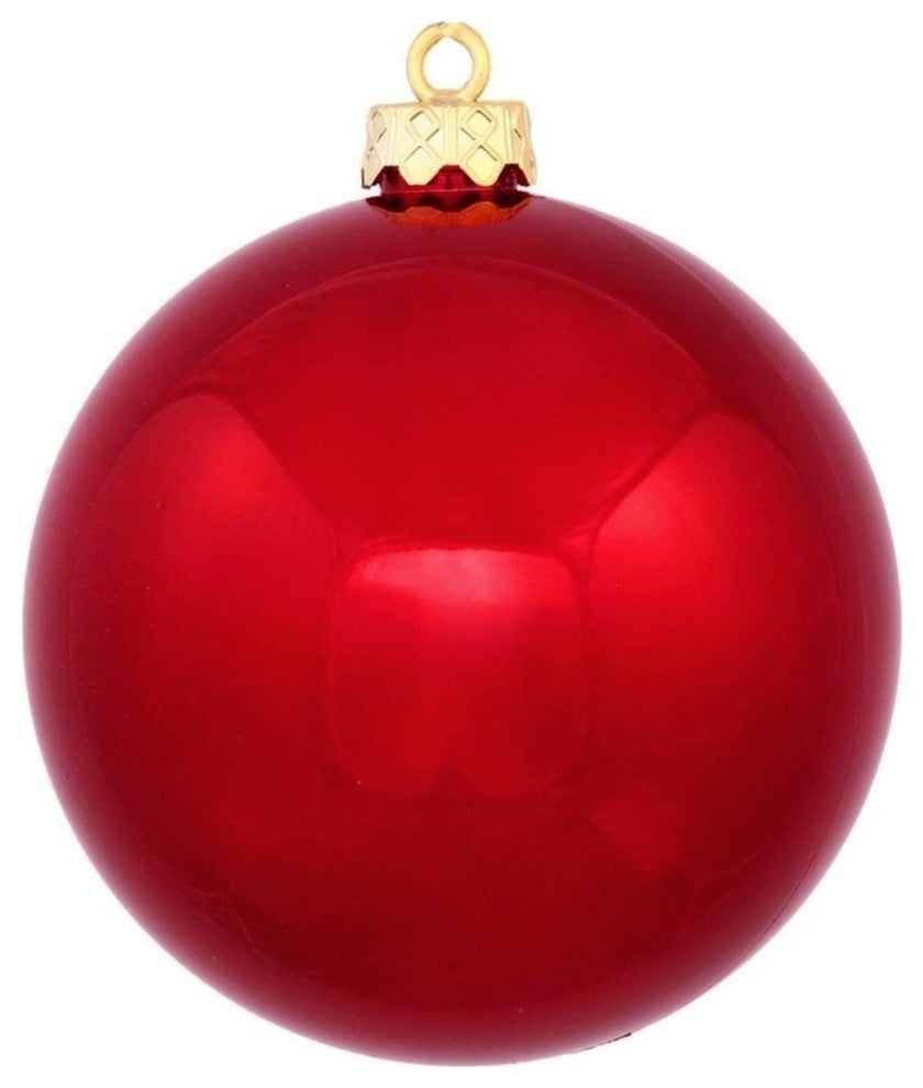 Shiny Red Hot UV Resistant Christmas Ball Ornament