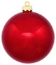 Shiny Red Hot UV Resistant Christmas Ball Ornament