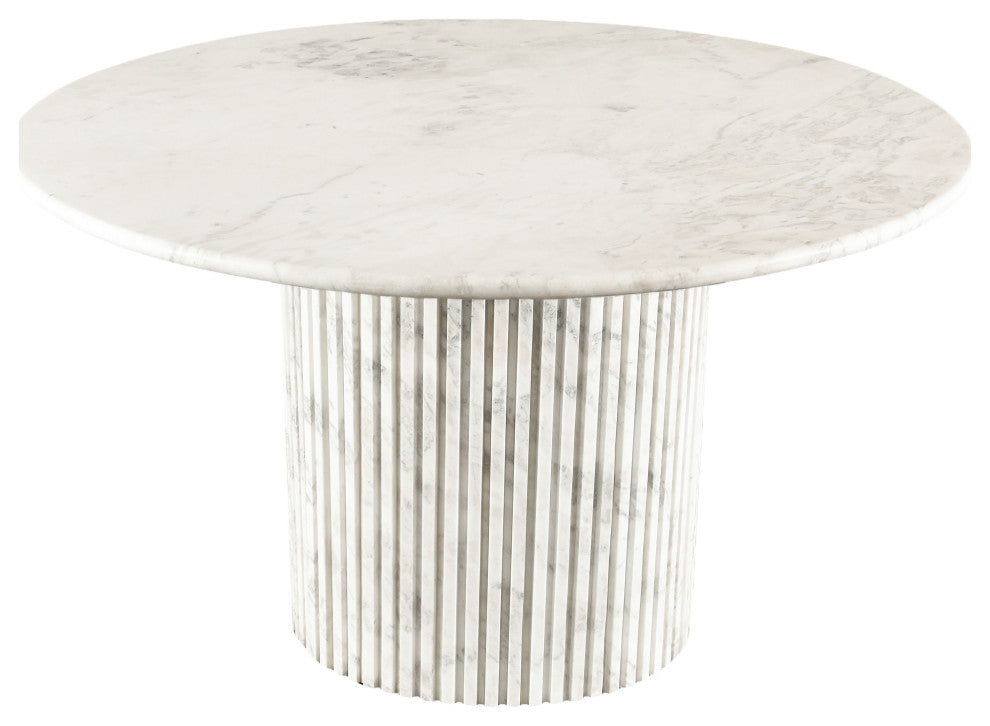 Genoa Marble Dining Table, White