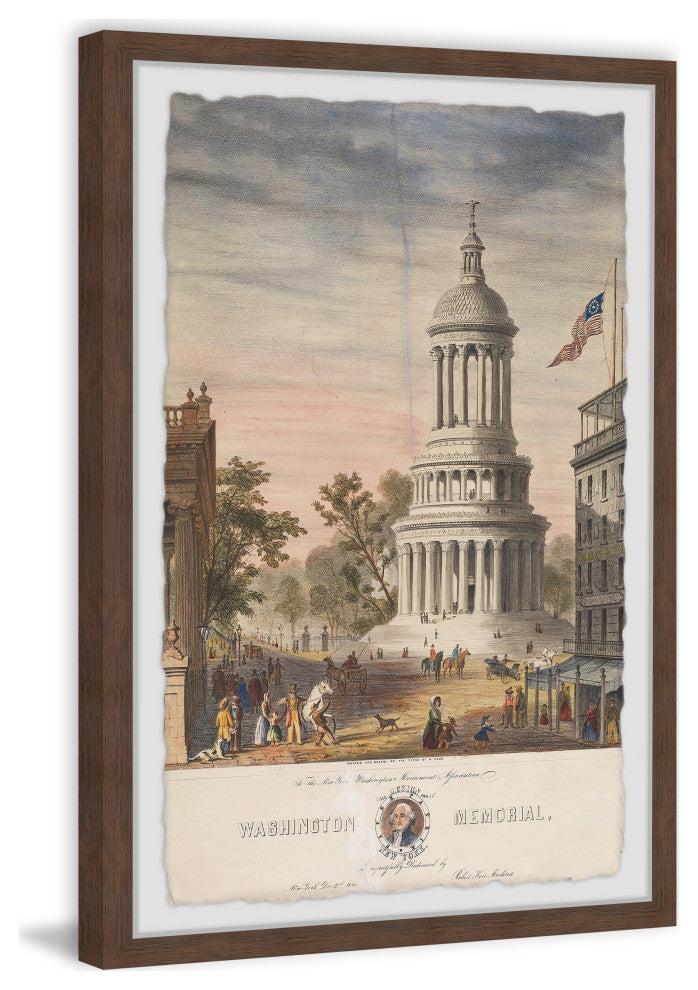 "Old White Tower" Framed Painting Print, 12x18