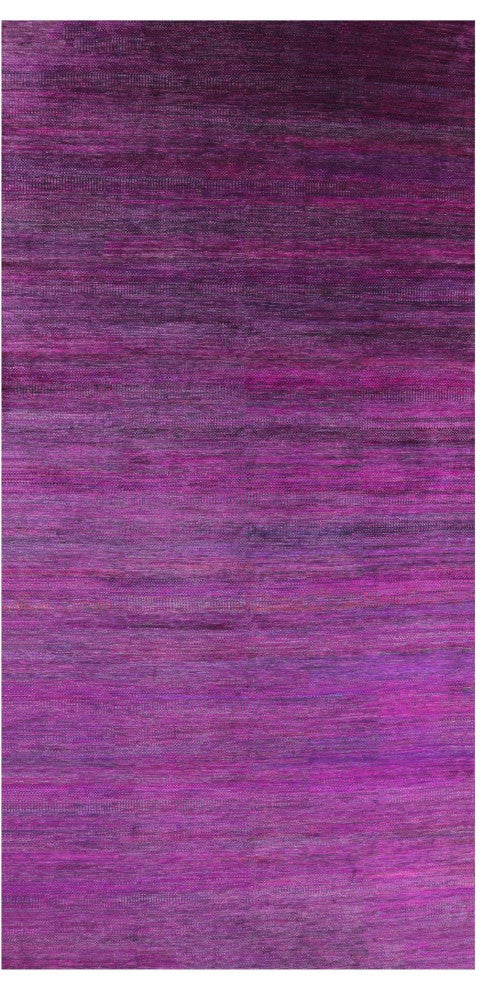 8' 11" X 18' 3" Super Savannah Gabbeh Handmade Wool and Silk Rug Q6868