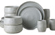 Stone by Mercer Project SHOSAI Stoneware 16 Piece Dinnerware Set, Grey