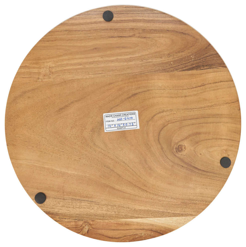 Rustic Woodland Charger, Set of 4, Natural, 14"x14"