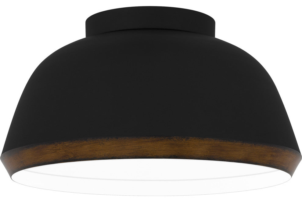 Quoizel TMR1616 Tamara 3 Light 16"W Semi-Flush Ceiling Fixture - Matte Black
