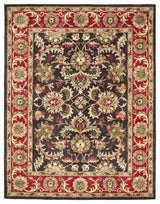 Safavieh Heritage 8'3" X 11' Hand Tufted Wool Rug in Chocolate and Red