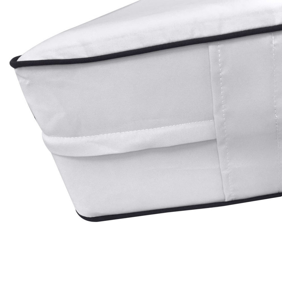 Style6 Twin Size Contrast Pipe Trim Bolster Pillow Outdoor Slip Cover ONLY AD105