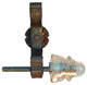 Rail Anchor Curtain Bracket System With Glass Insulators, Pair
