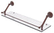 Prestige Monte Carlo 30" Floating Glass Shelf With Rail, Antique Copper