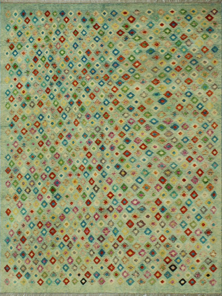 Balochi Tamtun Lt. Green Rug