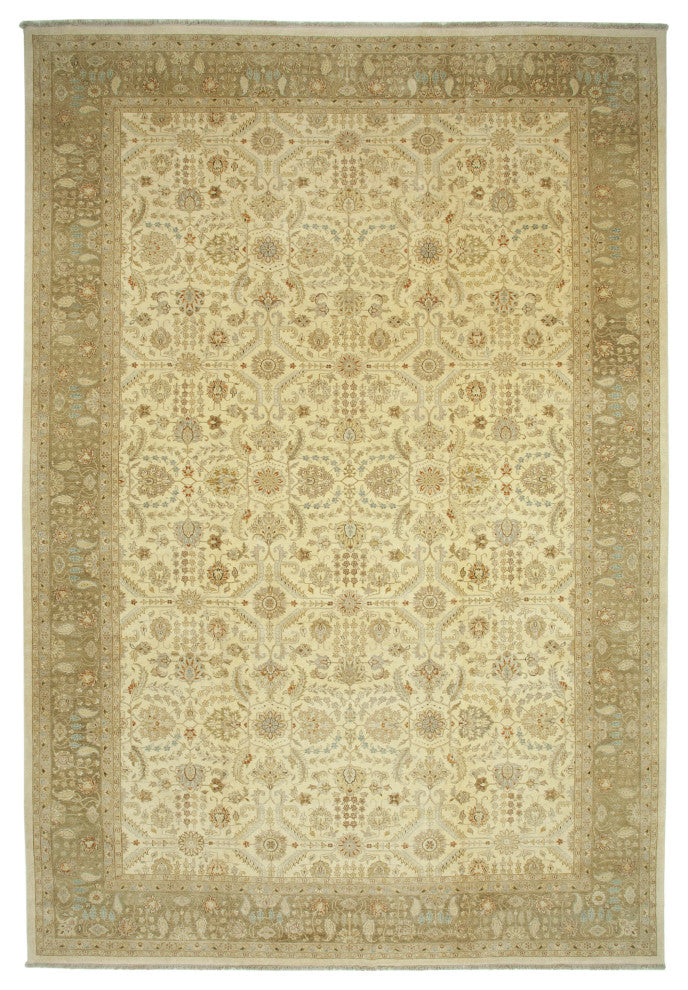 Rug N Carpet - Handmade Oriental 12' 0" x 18' 0" Oversize Oushak Area Rug