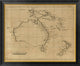 "Australasia, 1812" Framed Canvas Giclee by Aaron Arrowsmith, 34x28"