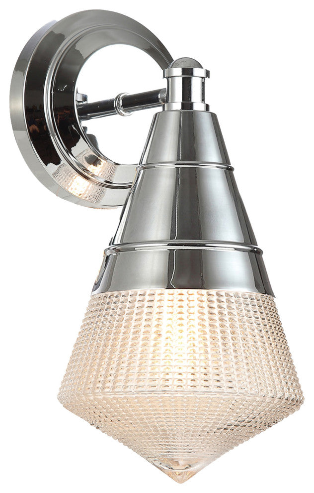 Maxim 10391 Hargreaves 12" Tall Bathroom Sconce - Polished Chrome