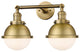 Innovations 208-BB-HFS-61-BB-LED Hampden 2 Light Vanity Light, Brushed Brass