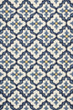 Harbor 4210 Ivory and Blue Mosaic Rug, 7''6"x9''6"