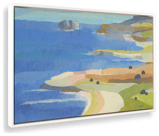 "Irish Coastal Whimsy" - Seaside Charm Canvas Art