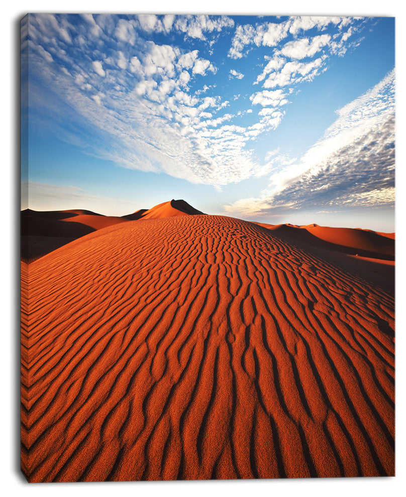 Sahara Dunes under Bright Sky, Oversized Landscape Canvas Art, 30"x40"