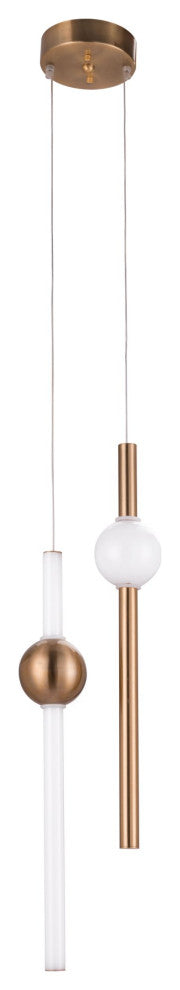 Pendant Ceiling Light Fixture, Glass, Steel Metal, Brass, Gold, White, Lounge