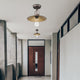 Farmhouse Light Fixtures Ceiling Mount Rust Flush Ceiling Lamp