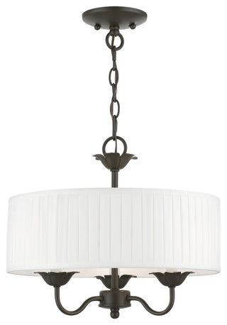 Livex Lighting 3 Light English Bronze Pendant Chandelier