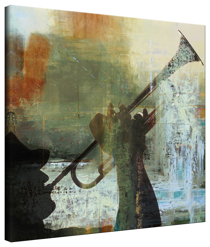 Trombone Canvas Wall Art