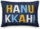 Hanukkah Bold Typography 14"x20" Throw Pillow