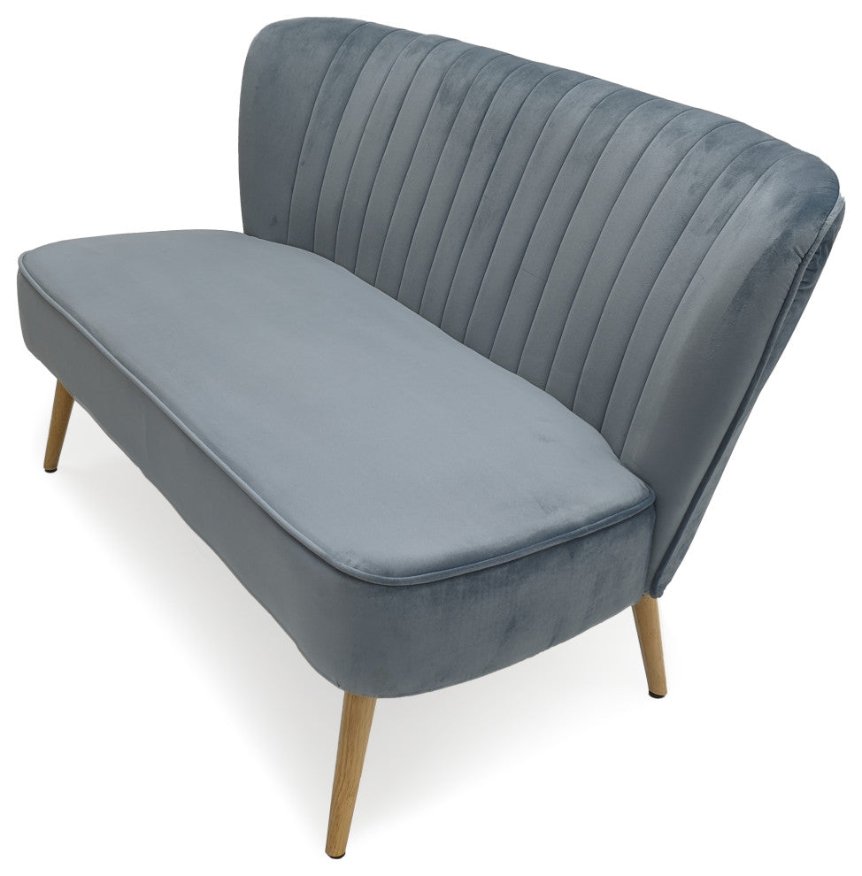 Blue Velvet Bench - Thumbnail 2