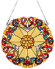 CHLOE Lighting CH3P019AV20-RND ADALEE Victorian Stained Glass Window Panel