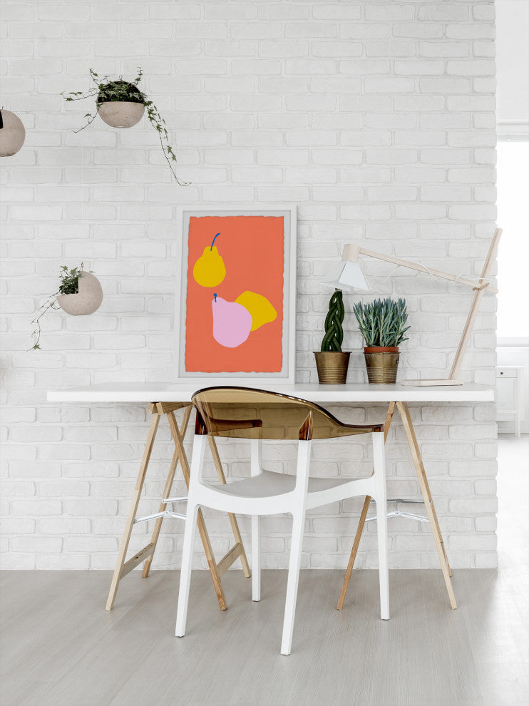 "Juicy Pears" Framed Painting Print, 8x12