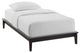Walnut Lodge Twin Wood Platform Bed Frame
