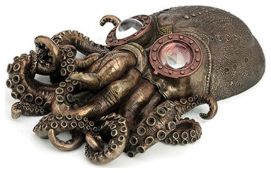 Steampunk Octopus Wall Plaque