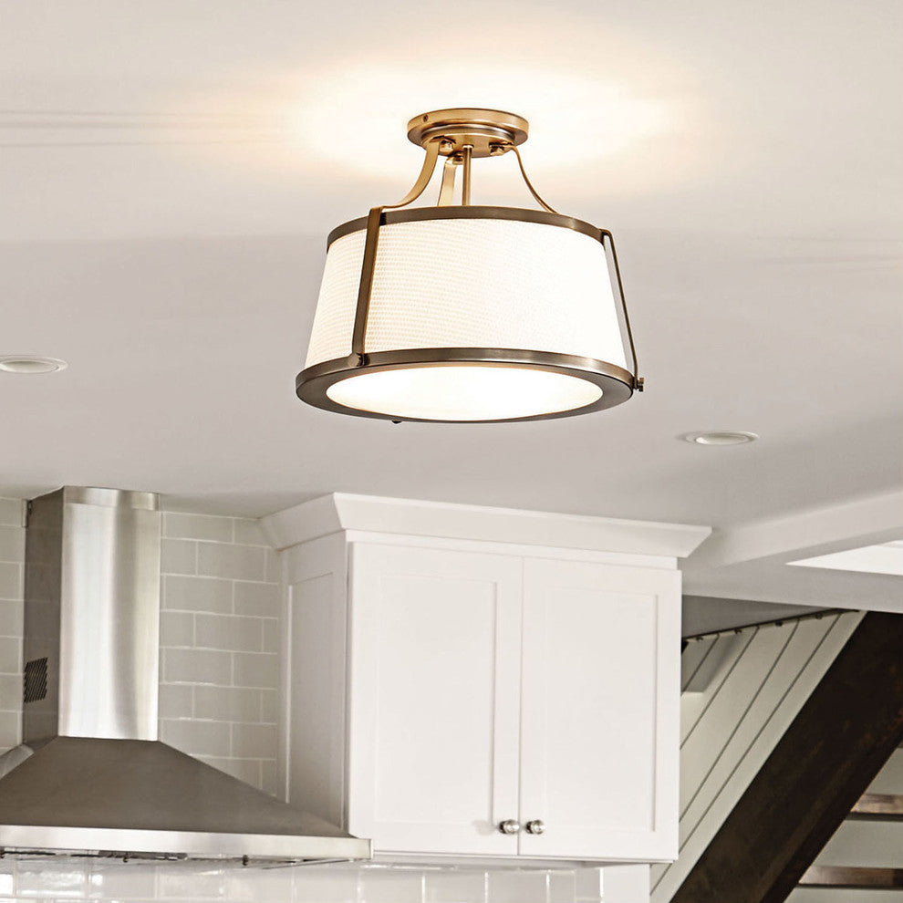 Foyer Charlotte 3-Light, Brushed Caramel