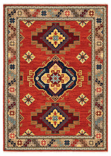 Oriental Weavers Lilihan Indoor Rug Red/ Multi 7'10" X 10'10"