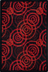 Kid Essentials Rug, Dottie, 7'8"x10'9", Ruby