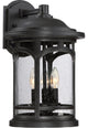Quoizel MBH8411K Three Light Outdoor Wall Lantern Marblehead Mystic Black