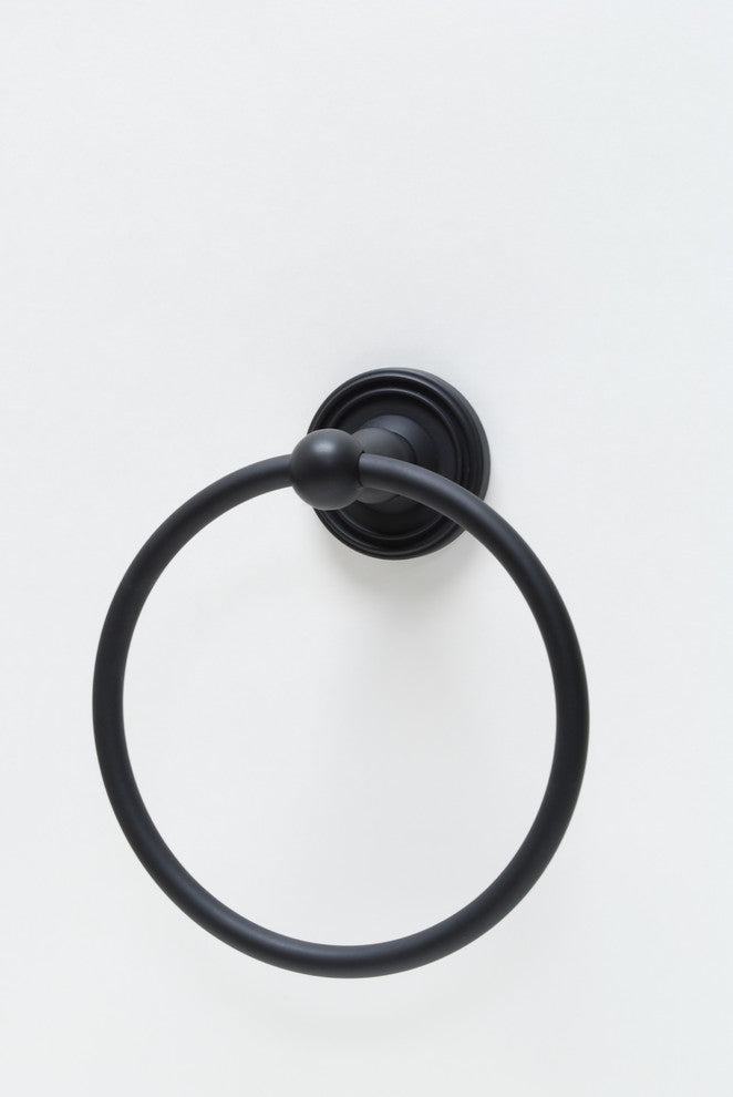 Bradford Towel Ring, Black