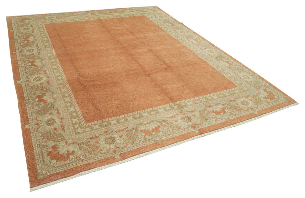 Rug N Carpet - Handmade Oriental 8' 0" x 10' 0" Pastel Oushak Area Rug