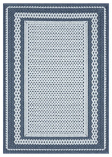 Nimes Textured Border Area Rug, Dark Blue, 2'3''x3'3''
