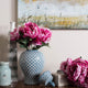 Vickerman 20" Hot Pink Peony Bunch