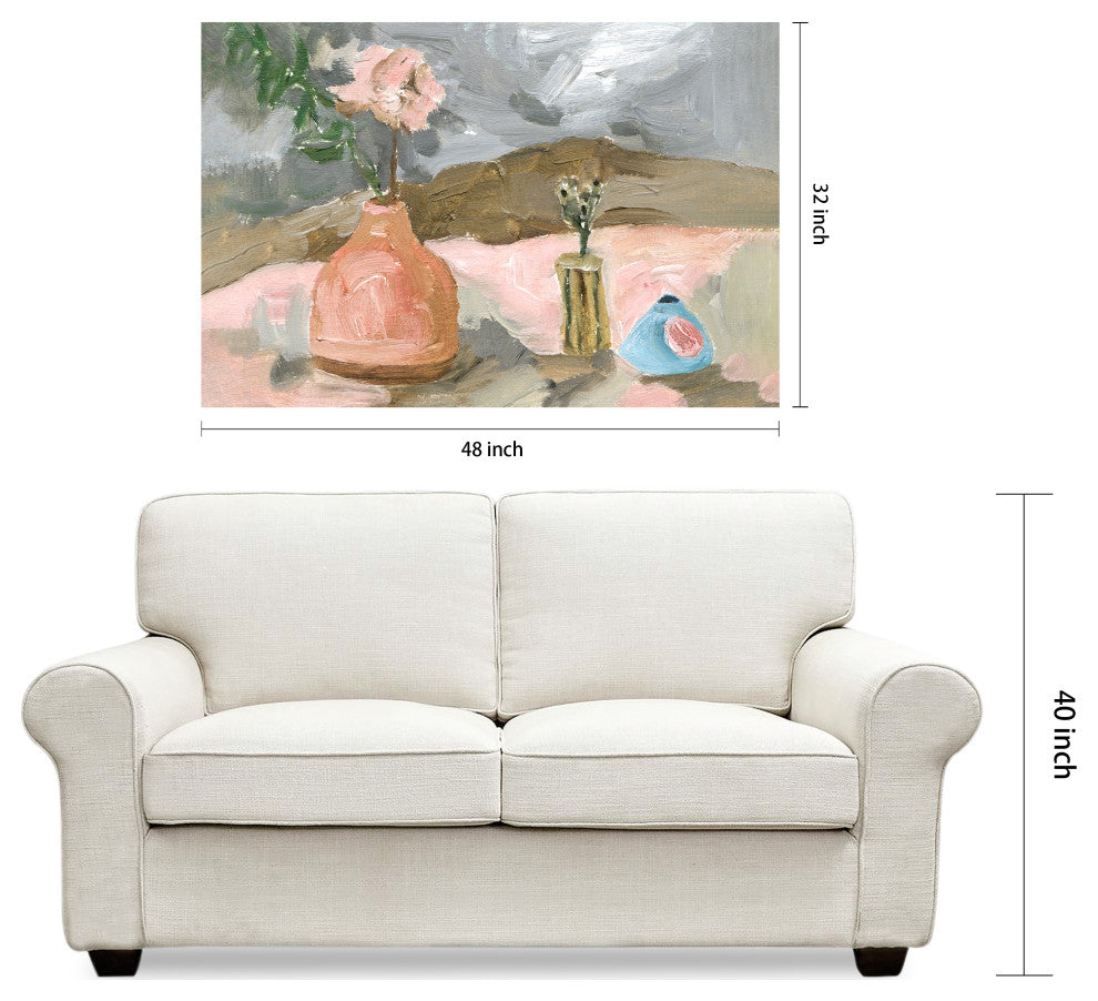 Rustic Still Life Flower Frameless Reverse Printed Tempered Art Glass Wall Art, Tmp-199016-4832