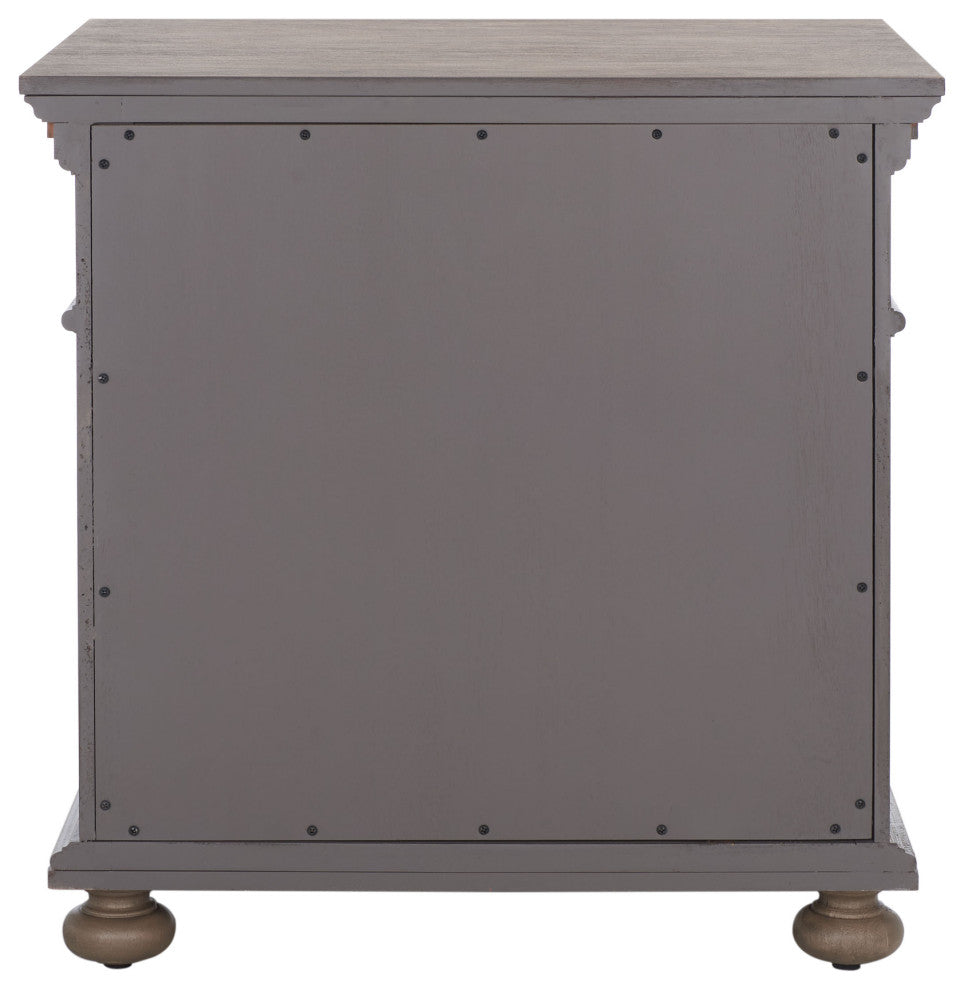 Safavieh Couture Allisyn 3 Drawer Wood Nightstand, Light Brown