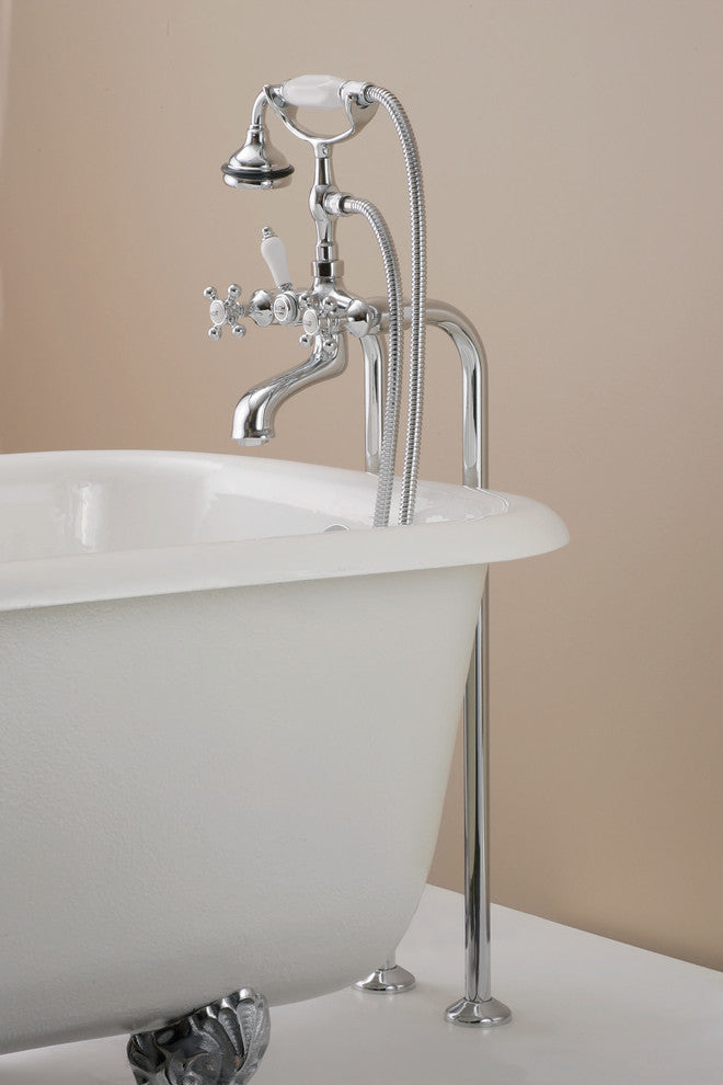 Free Standing Heavy Duty Water Supply Lines, Antique Bronze