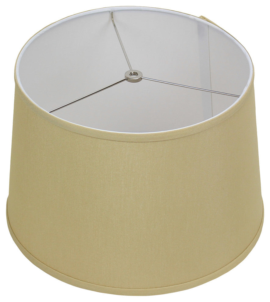 Fenchel Shades, 13"x15"x10" Spider Attachment Lamp Shade, Designer Chintz Tan