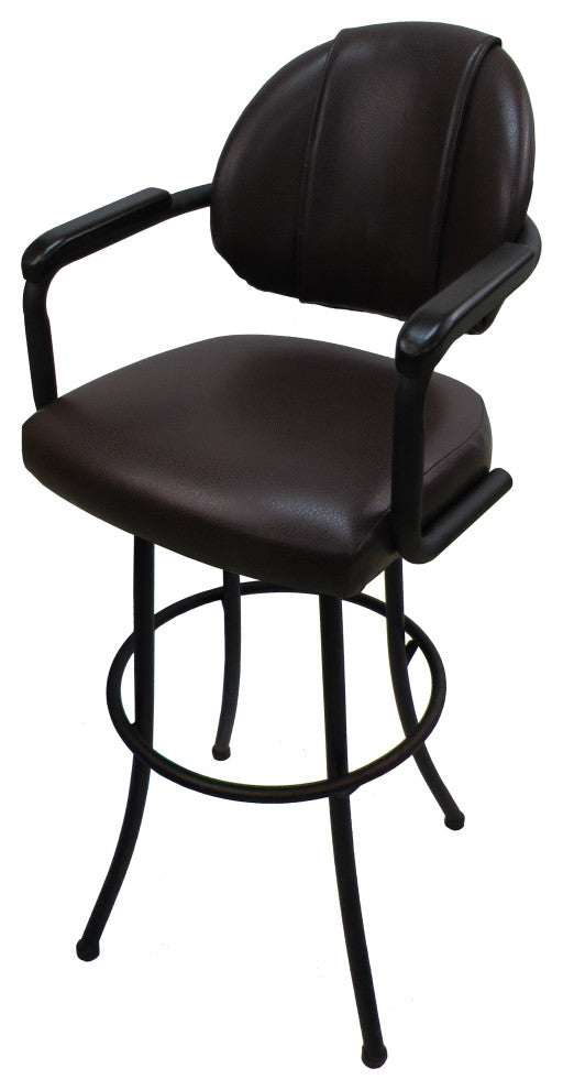 Swivel Metal Counter 26", 30" Extra Tall 34" Bar Stool, M-79, Austin Mahogany