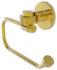Continental Euro Toilet Tissue Holder With Groovy Accents, Polished Brass