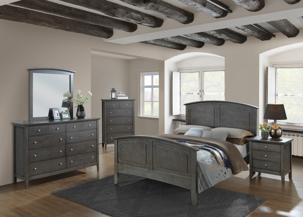 Simeon 8-Drawer Dresser, Gray