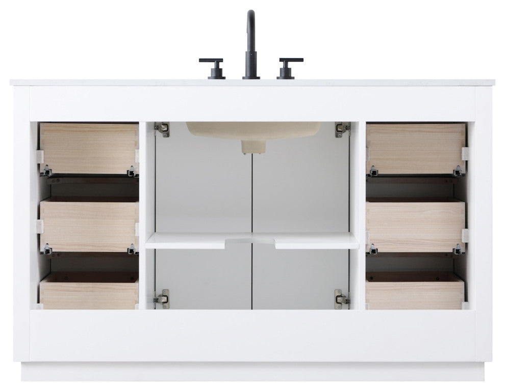 Elegant Lighting VF29054 Chase 54" - Chocolate Oak