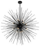 Chandelier - crystal7339par, Black, Large