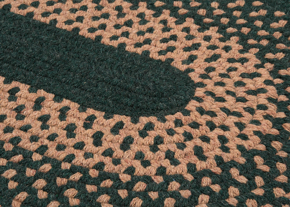 Colonial Mills Madison MD64 Alpine Green Traditional Area Rug, Oval 4'x6'
