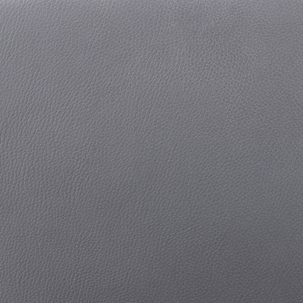 Willow 25.5" Swivel Walnut Wood Counter Stool Gray Faux Leather and Bronze Metal, 30